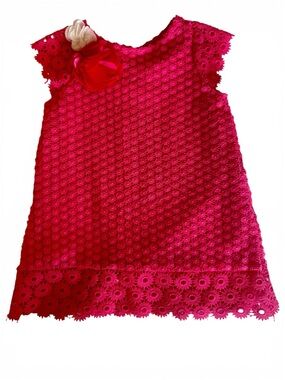 🌸 Rare Editions Pink Lace Dress/Top – Size 4T